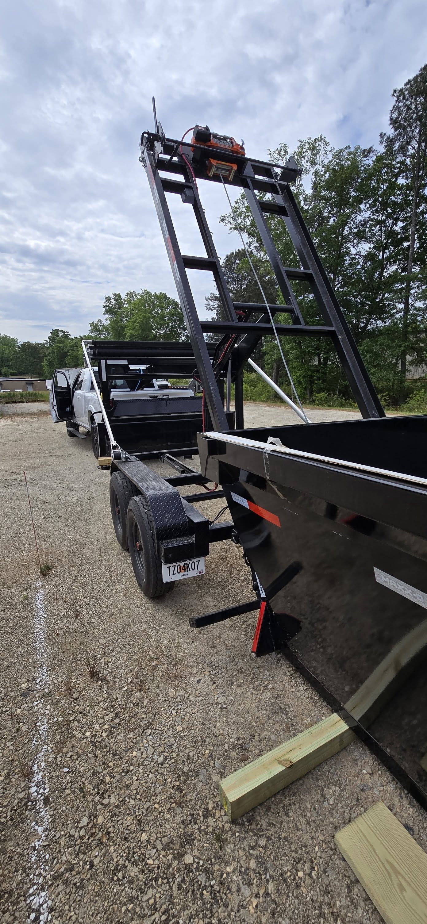 Bigfoot Site Services roll-off dumpster delivered to a property in northeast Georgia