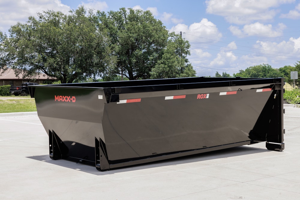 Clean 14-yard Bigfoot Site Services dumpster ready for delivery